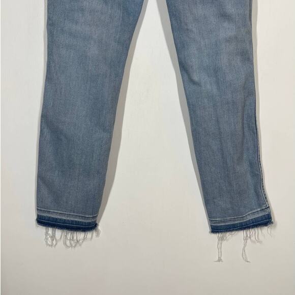 J. Crew Vintage Straight Jeans Women's Size 25 Denim Fringe Hem Distressed Jeans - Picture 6 of 10